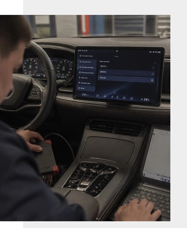 Русификация автомобиля BYD HAN для эксплуатации в Курганинске